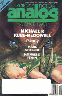 Analog Science Fact & Fiction November 1987 magazine back issue cover