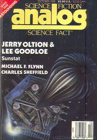 Analog Science Fact & Fiction October 1988 magazine back issue cover
