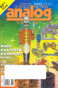 Analog Science Fact & Fiction October 1990 magazine back issue cover