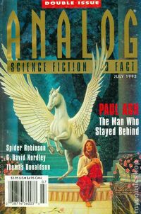 Analog Science Fact & Fiction July 1993 magazine back issue cover