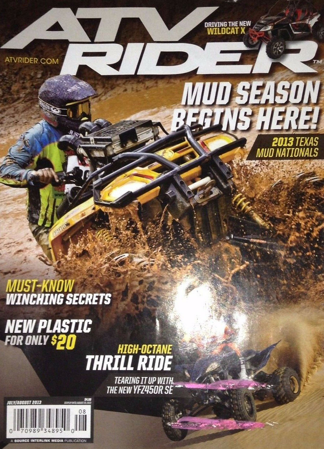 ATV Rider July/August 2013 July 2013 magazine back issue cover