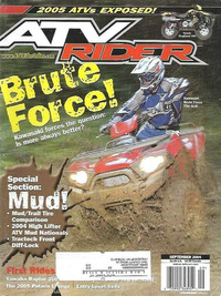 ATV Rider September 2004 magazine back issue cover