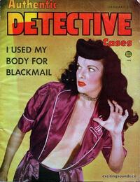 Authentic Detective Cases # 2, January 1950 magazine back issue cover
