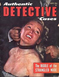 Authentic Detective Cases # 5, September 1952 magazine back issue cover