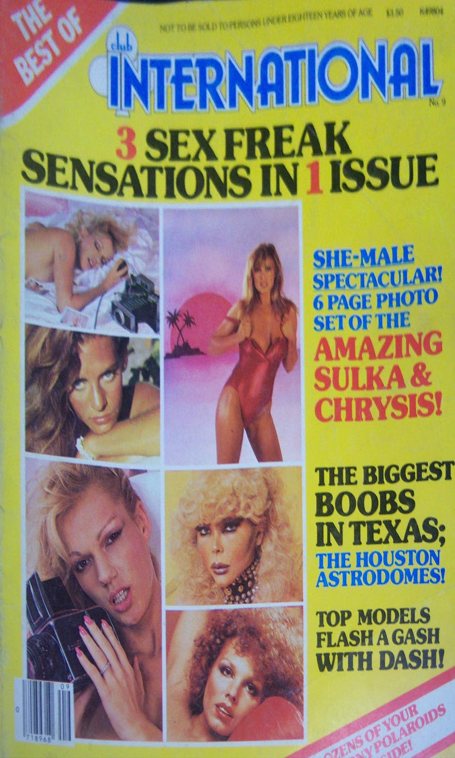 Best of Club International # 9 Number #9 magazine back issue cover