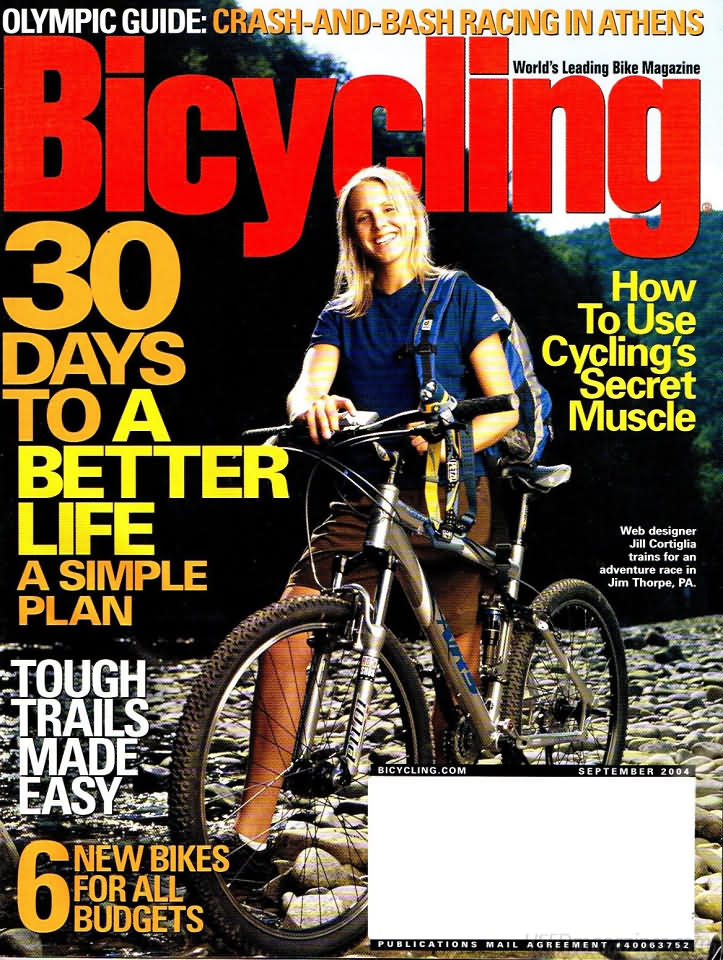 Bicycling September 2004 September 2004 magazine back issue cover