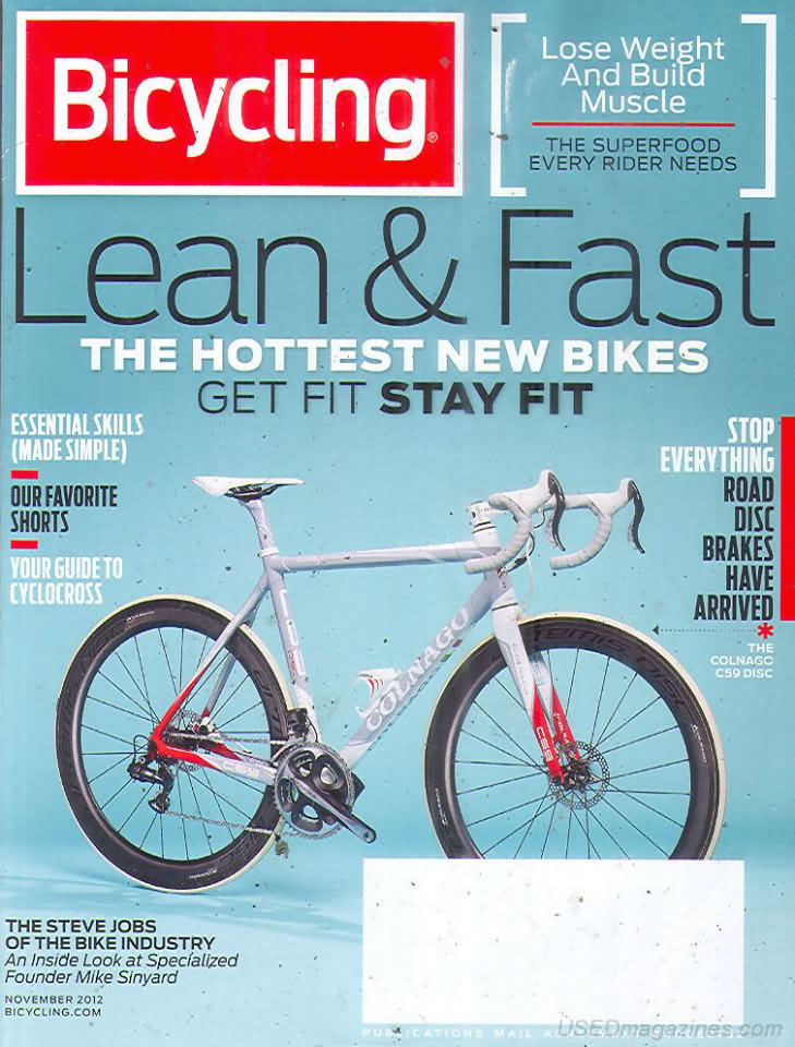 Bicycling November 2012 November 2012 magazine back issue cover