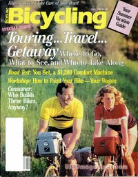 Bicycling April 1982 magazine back issue cover