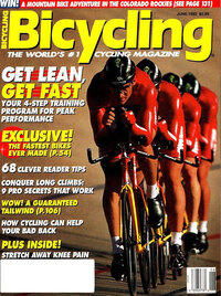 Bicycling June 1992 magazine back issue cover