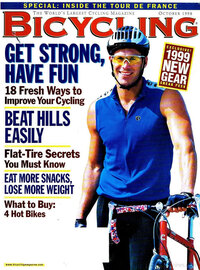 Bicycling October 1998 magazine back issue cover