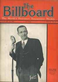 Billboard January 10, 1942 magazine back issue cover