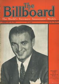 Billboard February 28, 1942 magazine back issue cover