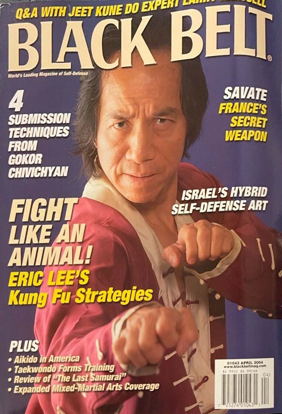Black Belt April 2004 April 2004 magazine back issue cover