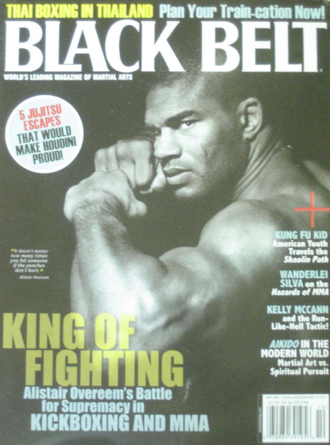 Black Belt October 2011 October 2011 magazine back issue cover