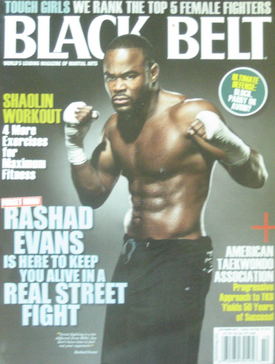 Black Belt October 2012 October 2012 magazine back issue cover