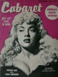 Cabaret December 1955 magazine back issue cover