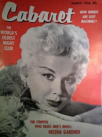 Cabaret March 1956 magazine back issue cover