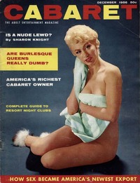 Cabaret December 1956 magazine back issue cover