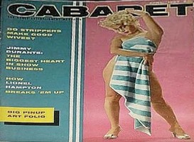 Cabaret May 1957 magazine back issue cover