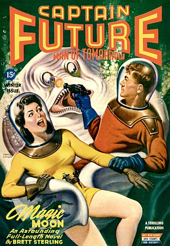 Captain Future Winter 1944 Winter 1944 magazine back issue cover