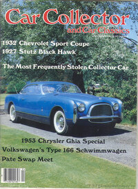 Car Collector and Car Classics April 1986 magazine back issue cover