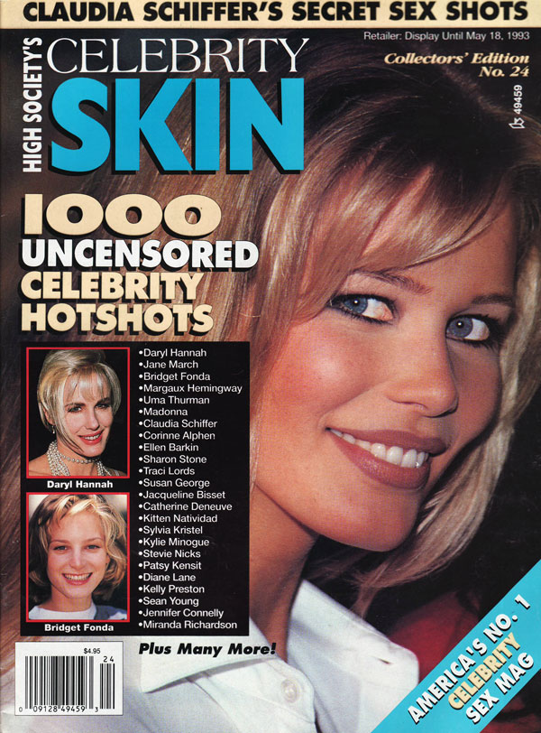 Celebrity Skin # 24, February 1993 Number #24 magazine back issue cover
