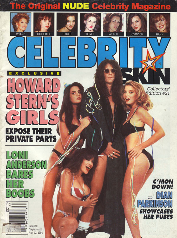 Celebrity Skin # 31, January 1994 Number #31 magazine back issue cover