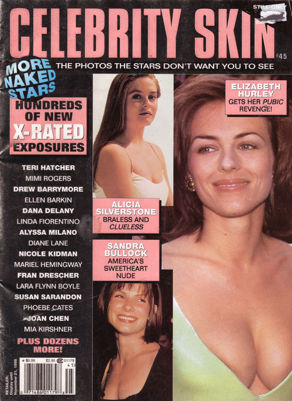 Celebrity Skin # 45, October 1995 Number #45 magazine back issue cover