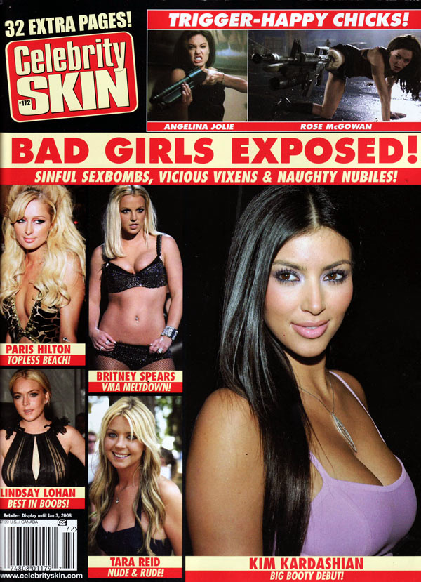 Celebrity Skin # 172, December 2007 Number #172 magazine back issue cover