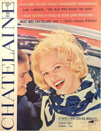 Chatelaine May 1963 magazine back issue cover