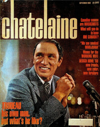Chatelaine September 1968 magazine back issue cover