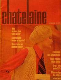 Chatelaine October 1968 magazine back issue cover