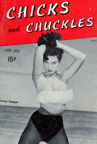 Chicks and Chuckles June 1955 magazine back issue cover