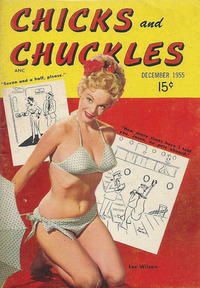 Chicks and Chuckles December 1955 magazine back issue cover