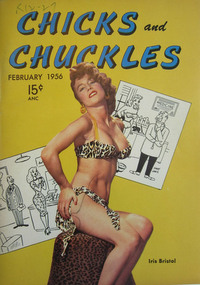 Chicks and Chuckles February 1956 magazine back issue cover