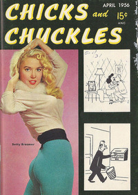 Chicks and Chuckles April 1956 magazine back issue cover