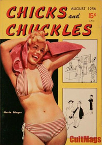 Chicks and Chuckles August 1956 magazine back issue cover