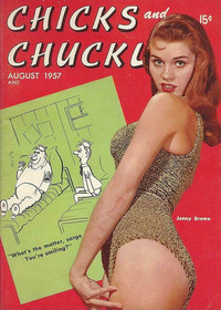 Chicks and Chuckles # 14, August 1957 magazine back issue cover