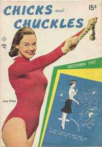 Chicks and Chuckles December 1957 magazine back issue cover