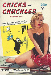 Chicks and Chuckles # 19, September 1958 magazine back issue cover