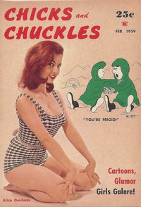 Chicks and Chuckles # 21, February 1959 magazine back issue cover