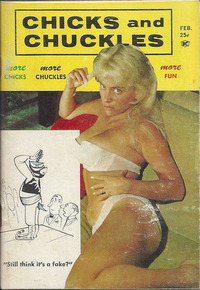 Chicks and Chuckles February 1961 magazine back issue cover
