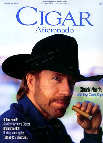 Cigar Aficionado August 1998 magazine back issue cover