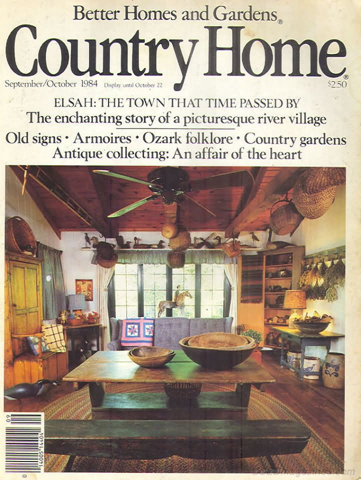Country Home September 1984 September 1984 magazine back issue cover