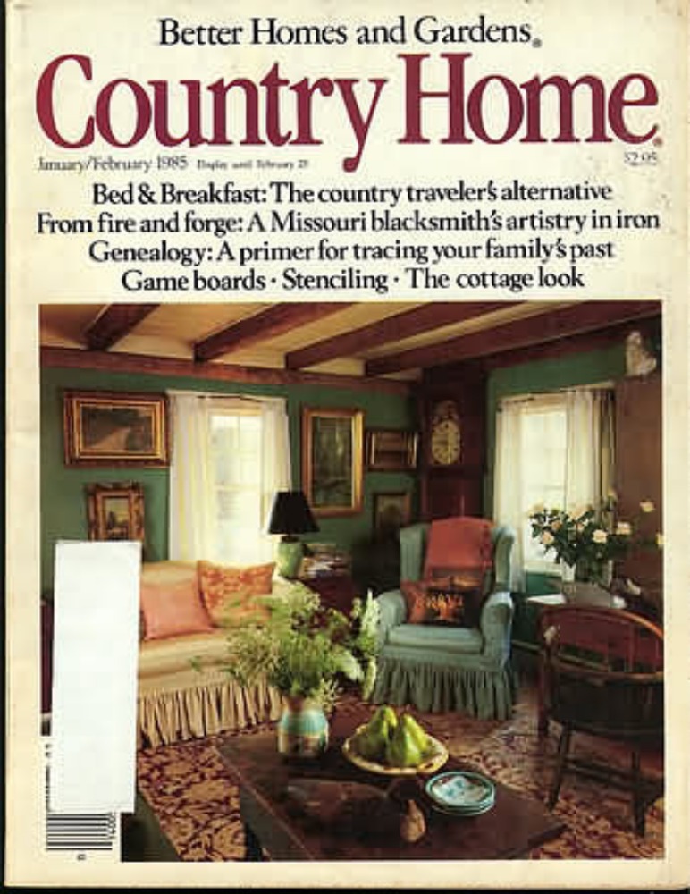 Country Home January/February 1985 January 1985 magazine back issue cover