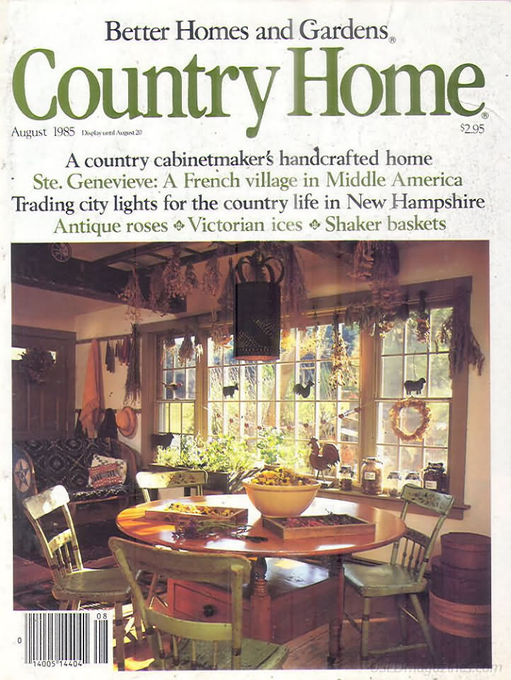 Country Home August 1985 August 1985 magazine back issue cover