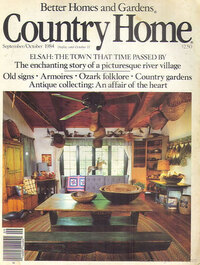 Country Home September 1984 magazine back issue cover