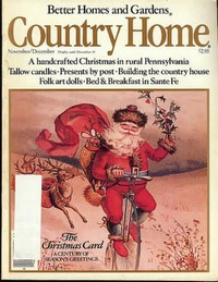 Country Home November/December 1984 magazine back issue cover