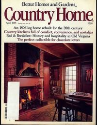 Country Home April 1985 magazine back issue cover
