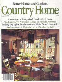 Country Home August 1985 magazine back issue cover